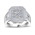 Luxuriant Lab Grown Diamond (G-H, SI) Ring in Rhodium Over Sterling Silver (Size 10.0) 2.00 ctw - Sticky add to cart bar