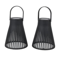 Livmore Black Set of 2pcs Solar LED Light