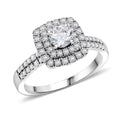 Pre Black Friday Deal NY Closeout 14K White Gold Luxuriant Lab Grown Diamond (E-F, VS) Ring (Size 10.0) 1.00 ctw - Sticky add to cart bar
