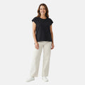 Closeout Christopher & Banks Black Relaxed Restyled Step Hem Tee - Large - Sticky add to cart bar