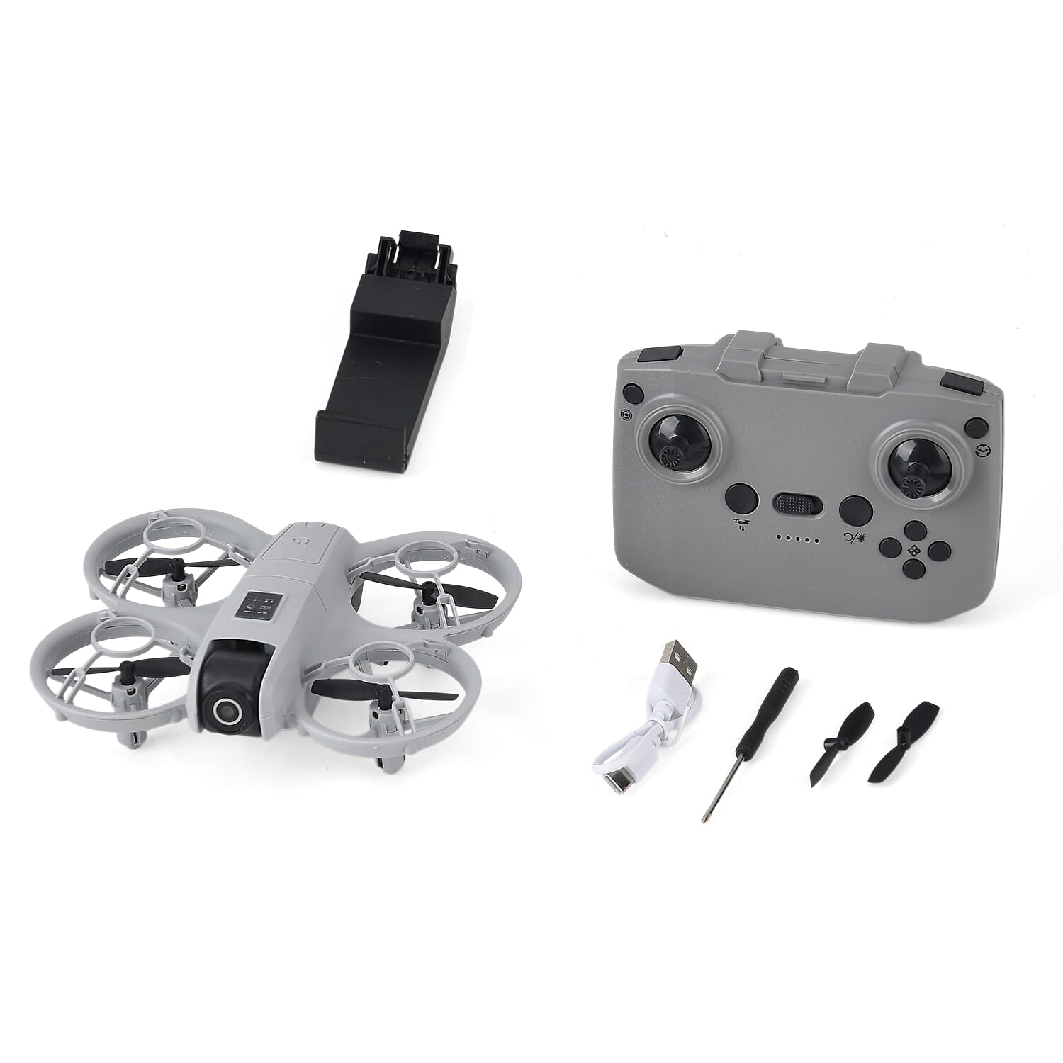 Dual-Camera Optical Flow Obstacle Avoidance Aerial Drone - Gray