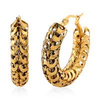 Hoop Earrings in ION Plated YG Stainless Steel 8365565