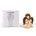 Livmore White Polyresin Sitting Angel Figurine with Lighted Crown (2xAA Battery not Included) - Sticky add to cart bar