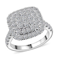 Luxuriant Lab Grown Diamond (G VS) Ring in Sterling Silver (Size 10.0) 2.00 ctw