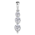 NY Closeout 14K White Gold Diamond (G, VS) Pendant with Stainless Steel Necklace (18 Inches) 0.50 ctw - Sticky add to cart bar