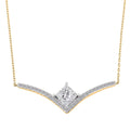 Luxuriant Lab Grown Diamond G VS 2.75 ctw Pendant Necklace 18 Inches in 14K Yellow Gold Over Sterling Silver - Sticky add to cart bar