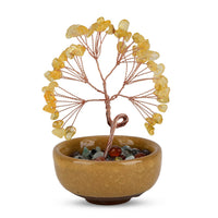 Livmore Citrine Tree with Ceramic Base