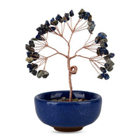Livmore Citrine Gemstone Tree Décor with Ceramic Base