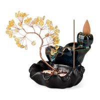 Livmore Citrine Tree withCeramic Base.