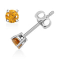 14K White Gold Luxuriant Lab Grown Yellow Diamond (IR) (VS) Earrings 0.25 ctw - Sticky add to cart bar