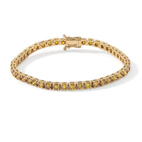 Luxuriant Lab Grown Yellow Diamond (IR) (VS) 8.00 ctw Bracelet in 14K Yellow Gold (7.25 In) 12.15 Grams