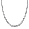 Luxuriant Lab Grown Diamond (G-H, SI) Necklace (18 Inches) in Sterling Silver 7.60 ctw - Sticky add to cart bar