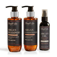 Marigold & Lotus Argan Oil, Shampoo and Conditioner Hair Care Serum 6.76oz