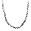 Tahitian to White Color Shell Pearl Necklace (20 Inches) in Silvertone - Sticky add to cart bar