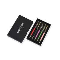Livmore Multi-Gemstone Set of 5 Ball Point Pen