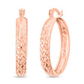 Doorbuster Sterling Silver Diamond Cut Hoop Earrings (2.60 g) - Sticky add to cart bar