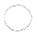 Sterling Silver 3.6mm Paperclip Chain Bracelet (7.25 In) 4.06 Grams - Sticky add to cart bar