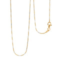 Italian 14K YG Over and Sterling Silver Snake Round Brite 1mm Chain Necklace 20 Inches 4 Grams - Sticky add to cart bar
