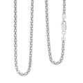 Rhodium Over Sterling Silver 3mm Popcorn Coreana Chain Necklace 20 Inches 7.48 Grams - Sticky add to cart bar