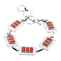 Santa Fe Style Kingman Turquoise Bracelet in Sterling Silver (8.00 In) 1.50 ctw - Sticky add to cart bar