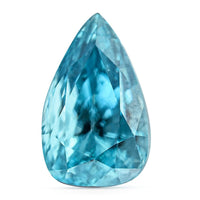 AAAA Cambodian Blue Zircon (Pear Free Size) 4.00 ctw