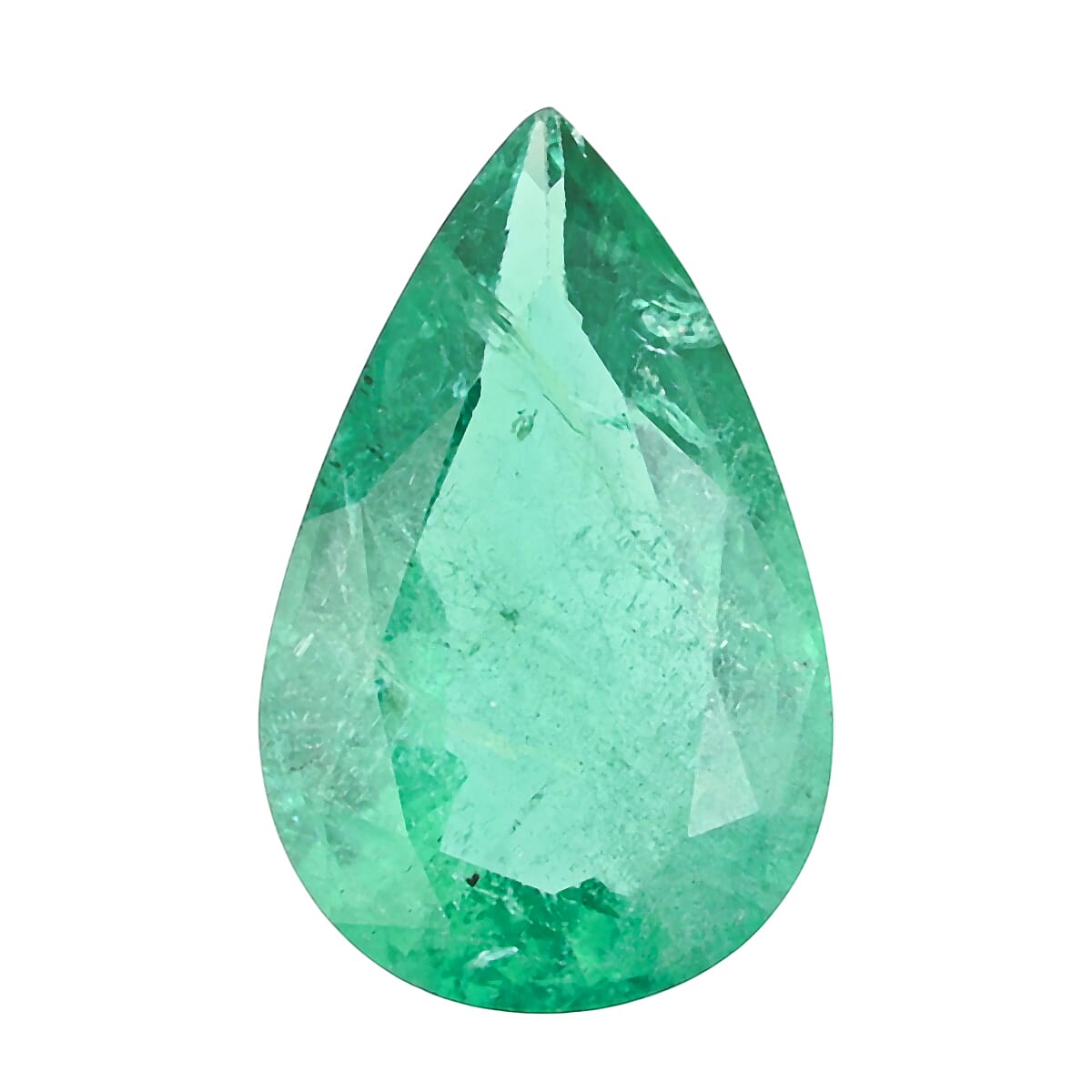 Certified & Appraised AAAA Kafubu Emerald (Pear Free Size) 1.25 ctw