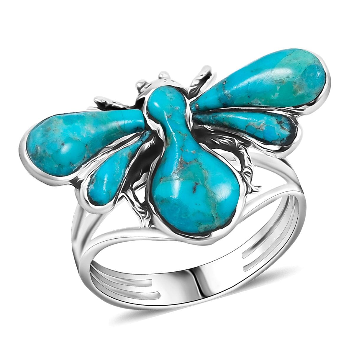 Santa Fe Style Fly  in Sterling Silver (Size 10.0)