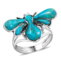 Santa Fe Style Fly  in Sterling Silver (Size 10.0)