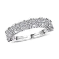 Luxuriant Lab Grown Diamond (G-H, SI) Ring in Rhodium Over Sterling Silver (Size 10.0) 0.50 ctw - Sticky add to cart bar