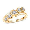 D'Joy Moissanite Ring in Platinum Over Sterling Silver (Size 10.0) 0.50 ctw - Sticky add to cart bar