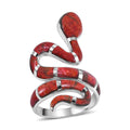 Santa Fe Style Snake Ring in Sterling Silver (Size 10.0) - Sticky add to cart bar