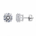 Luxuriant Lab Grown Diamond VS 4.00 ctw Stud Luxe Earrings in 14K White Gold - Sticky add to cart bar