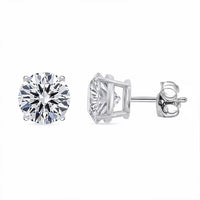 Luxuriant Lab Grown Diamond VS 4.00 ctw Stud Luxe Earrings in 14K White Gold