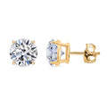 14K Yellow Gold Luxuriant Lab Grown Diamond (F VS2) Earrings 4.00 ctw - Sticky add to cart bar