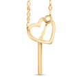 Italian 10K Yellow Gold Slider Heart Necklace 28 Inches 1.2 Grams - Sticky add to cart bar