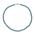 Amazonite Quartz Beaded Necklace with Magnetic Lock in Rhodium Over Copper 125.00 ctw (18 Inches) - Sticky add to cart bar