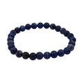 Sodalite Beaded Stretch Bracelet 55.00 ctw - Sticky add to cart bar
