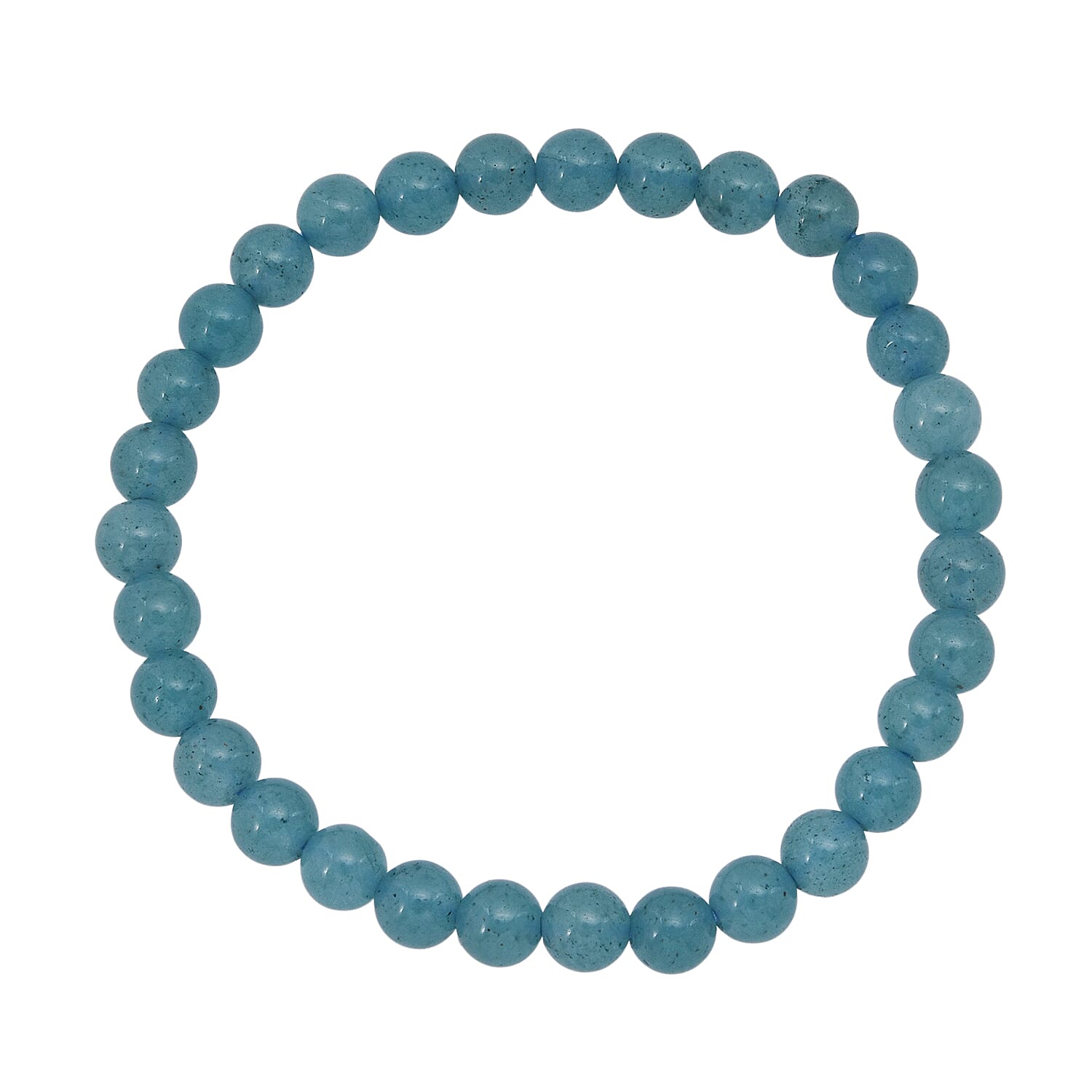 Amazonite Quartz Beaded Stretch Bracelet 50.00 ctw