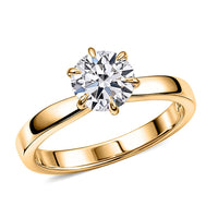14K Yellow Gold Luxuriant Lab Grown Diamond (VS) Ring (Size 8.0) 2.15 ctw