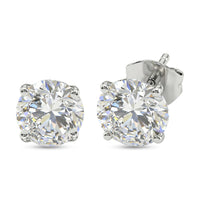 14K White Gold Luxuriant Lab Grown Diamond (G-H, SI) Earrings (0.90 g) 3.00 ctw