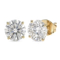 Closeout Deal Luxuriant Lab Grown Diamond SI 3.00 ctw Solitaire Stud Earrings in 14K Yellow Gold - Sticky add to cart bar