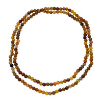 Brown Popcorn Agate Beaded Endless Necklace (36 Inches) 235.00 ctw