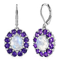 EverTrue Larimar, Multi Gemstone Earrings in Platinum Bond - Sticky add to cart bar
