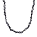 Bone Shape Terahertz 200.00 ctw Beaded Necklace in Stainless Steel 18-20 Inches - Sticky add to cart bar