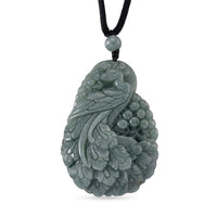 Natural Olmec Jadeite Cotton Thread Necklace (28 Inches)  155.00 ctw
