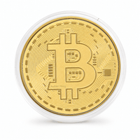 24K Gold Digital Gold - Decentralized Freedom Tribute Medallion Embossed Sheet with Box Packaging 50mm (10mg)