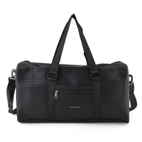 La Marey Black Duffle Travel Bag (21.65"x10.24"x11.42") with Shoulder Strap