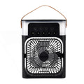 Livmore Black Multifunctional 5 Hole Humidifier Fan with Handle and Flashing Light - Sticky add to cart bar