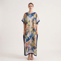 La Marey Purple Long Kaftan (70.9"x35.4")