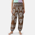 La Marey Black Floral Harem Pant with 2 Pockets - One Size Fits Most - Sticky add to cart bar